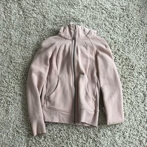pink lululemon full zip scuba